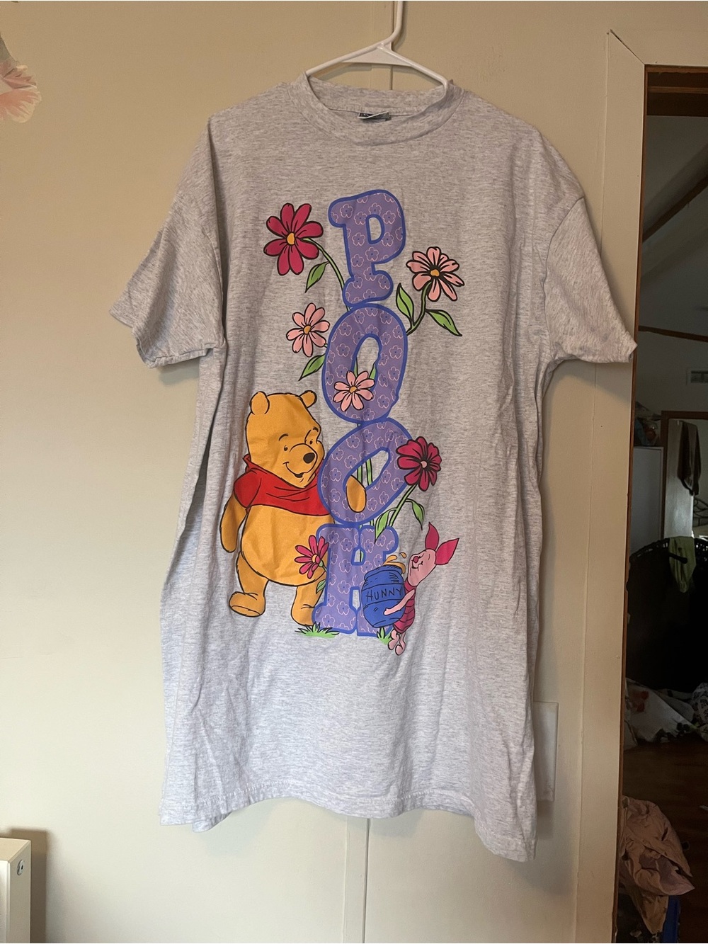 90’s Vintage Winnie the Pooh Long Sleeve Tshirt Sleep Shirt Clean No Damage Rare